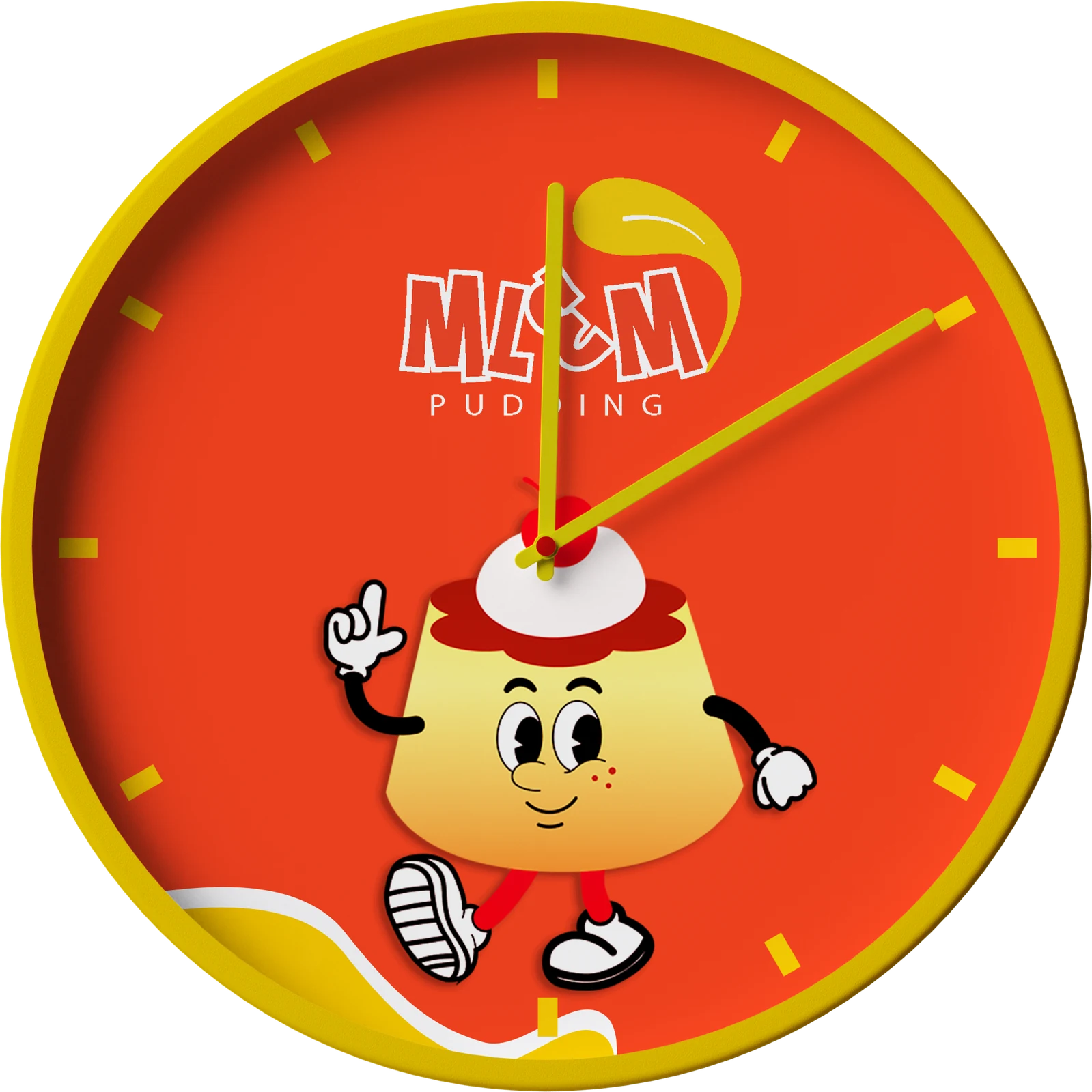MLEM branded wall clock